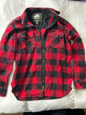 Roots Red and Black Plaid Shirt